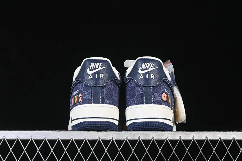 All categories Nk Air Force 1 Air Force series Nk Air Force 1 Low Air Force low-top Nike Air Force 1'07 Low Gucci joint navy blue denim Air Force 1 low-top casual sneakers SC0601-568